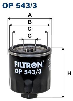 FILTRON Olejový filter OP 543/3