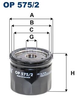 FILTRON Olejový filter OP 575/2