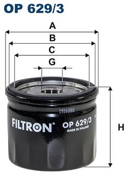 FILTRON Olejový filter OP 629/3