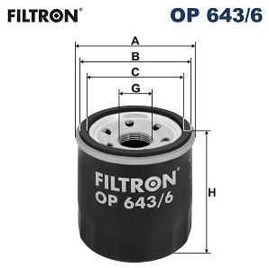 FILTRON Olejový filter OP 643/6