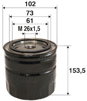 VALEO Olejový filter 586085