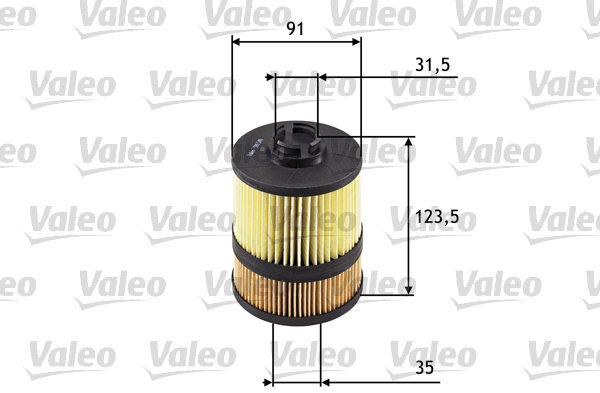 VALEO Olejový filter 586549