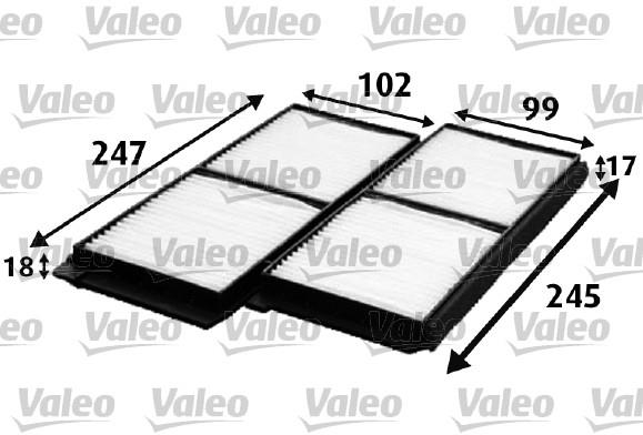 VALEO Filter, vzduch v interiéri 715642