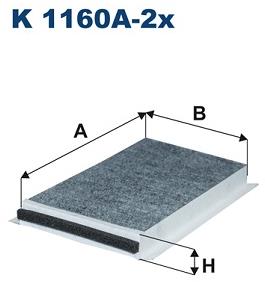FILTRON Filter, vzduch v interiéri K 1160A-2x