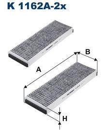 FILTRON Filter, vzduch v interiéri K 1162A-2x