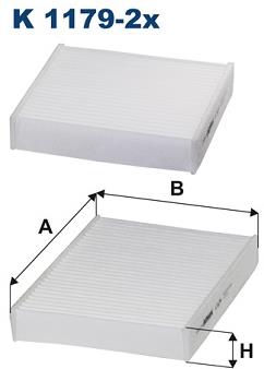 FILTRON Filter, vzduch v interiéri K 1179-2x