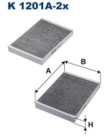 FILTRON Filter, vzduch v interiéri K 1201A-2x