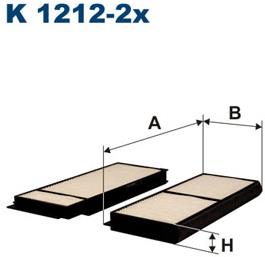 FILTRON Filter, vzduch v interiéri K 1212-2x