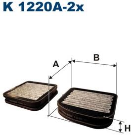 FILTRON Filter, vzduch v interiéri K 1220A-2x