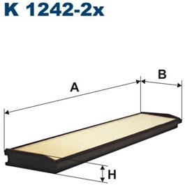 FILTRON Filter, vzduch v interiéri K 1242-2x