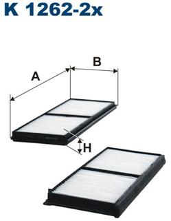 FILTRON Filter, vzduch v interiéri K 1262-2x