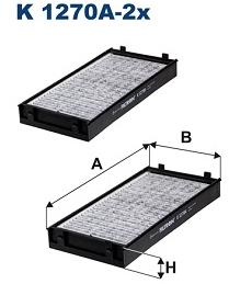 FILTRON Filter, vzduch v interiéri K 1270A-2x