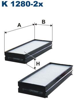FILTRON Filter, vzduch v interiéri K 1280-2x