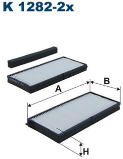 FILTRON Filter, vzduch v interiéri K 1282-2x