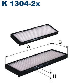 FILTRON Filter, vzduch v interiéri K 1304-2x