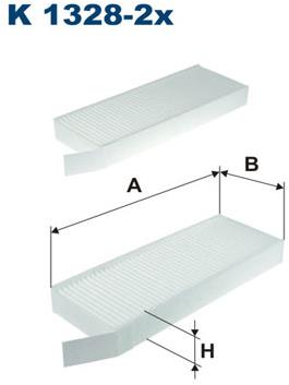 FILTRON Filter, vzduch v interiéri K 1328-2x
