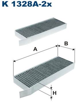 FILTRON Filter, vzduch v interiéri K 1328A-2x