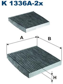 FILTRON Filter, vzduch v interiéri K 1336A-2x
