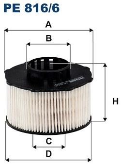 FILTRON Palivový filter PE 816/6