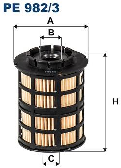 FILTRON Palivový filter PE 982/3