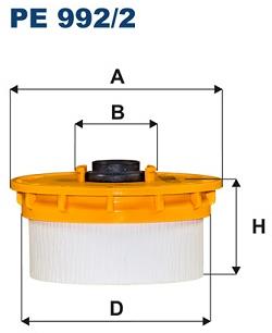 FILTRON Palivový filter PE 992/2