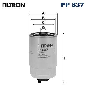 FILTRON Palivový filter PP 837