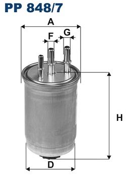 FILTRON Palivový filter PP 848/7