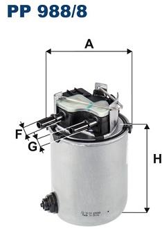 FILTRON Palivový filter PP 988/8