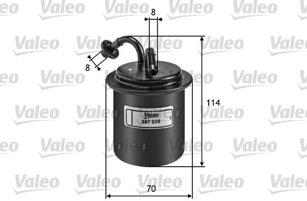 VALEO Palivový filter 587039