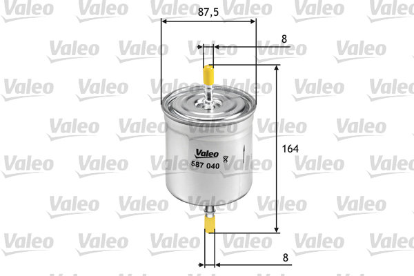 VALEO Palivový filter 587040