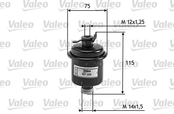 VALEO Palivový filter 587208