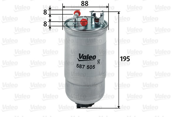 VALEO Palivový filter 587505