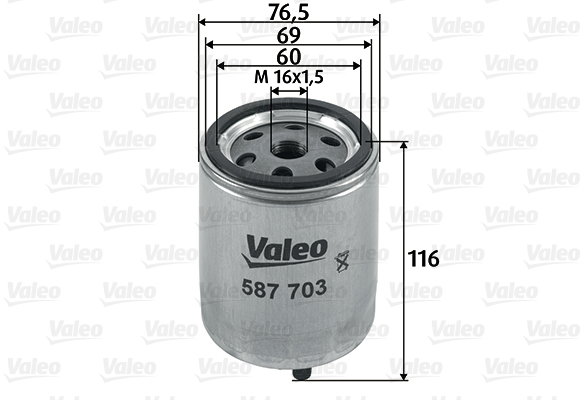 VALEO Palivový filter 587703