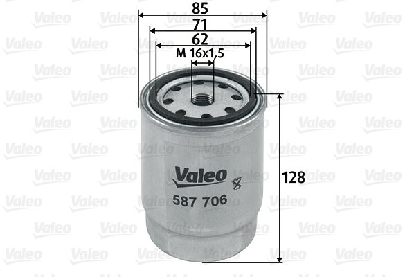VALEO Palivový filter 587706