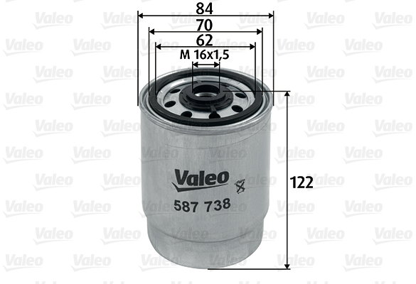 VALEO Palivový filter 587738