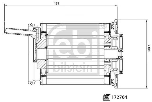 FEBI BILSTEIN Palivový filter 172764