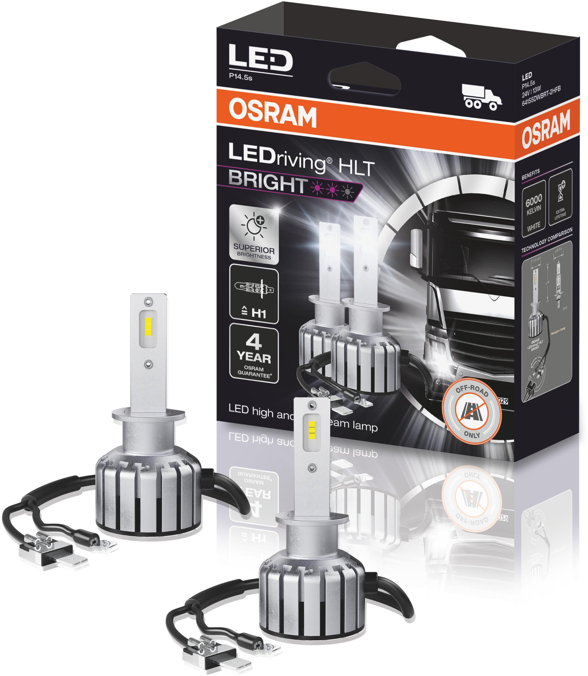 LEDriving HLT Bright, H1, 24 V, P14.5s