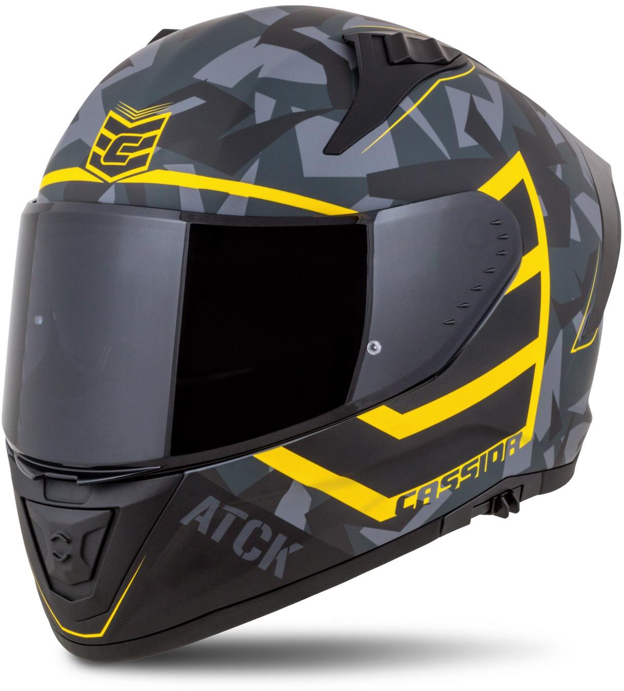 CASSIDA Aero ATCK 2025, sivá camo/čierna/žltá fluo, veľkosť L