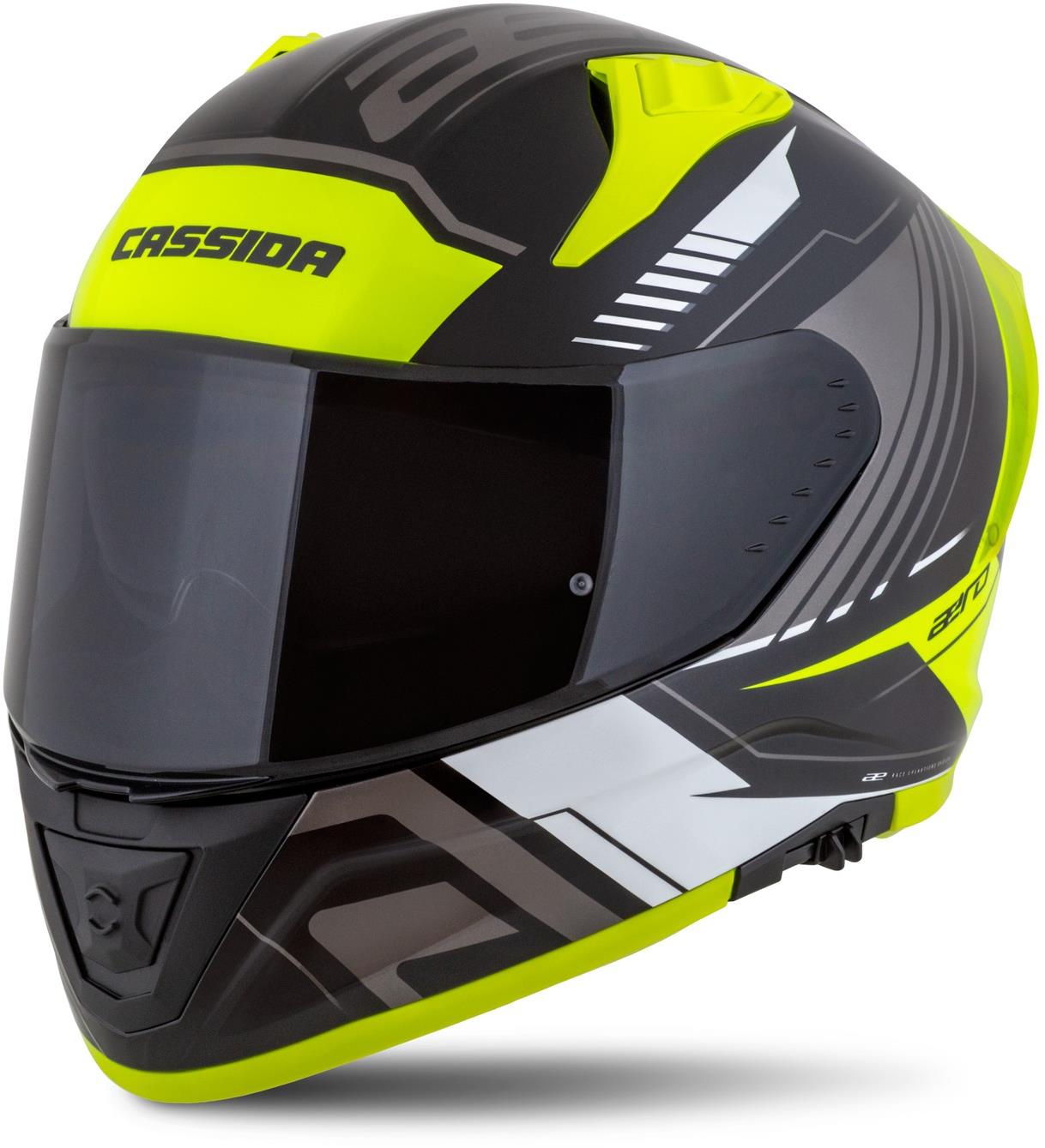 CASSIDA Aero Drome 2025, čierna/žltá fluo/biela/sivá, veľkosť 2XL
