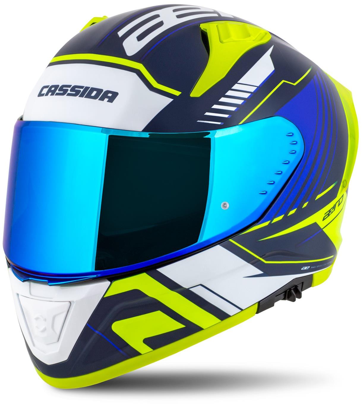 CASSIDA Aero Drome 2025, modrá/žltá fluo/svetlomodrá/biela, veľkosť S