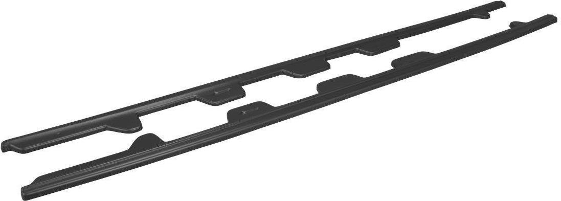 Maxton Design difuzéry pod bočné prahy pre Audi A7 S-Line, S7 C7, čierny lesklý plast ABS