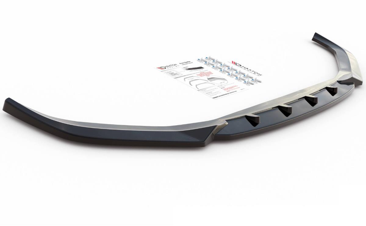 Maxton Design spojler pod predný nárazník ver.2 pre BMW rad 5 G30, čierny lesklý plast ABS