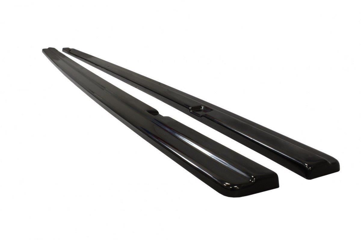 Maxton Design difúzory pod bočné prahy pre Volkswagen Golf GTI Mk7, čierny lesklý plast ABS