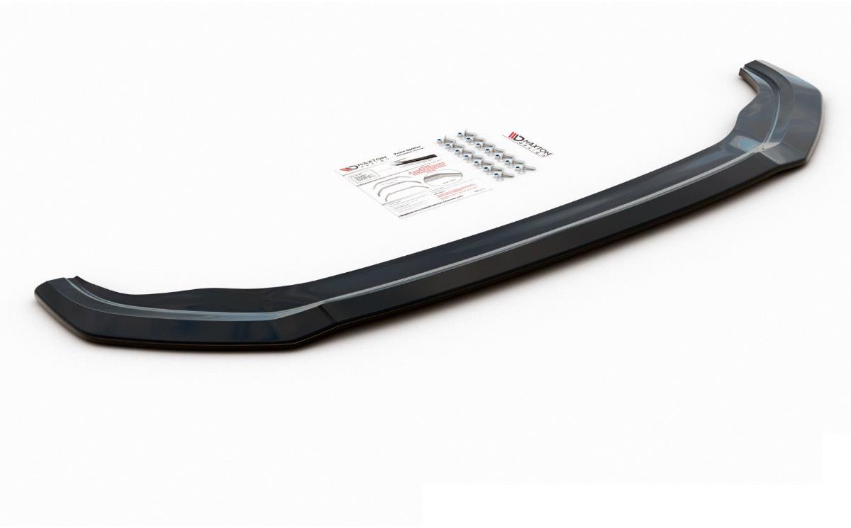 Maxton Design spojler pod predný nárazník ver.2 pre Volkswagen Golf GTI Mk7, čierny lesklý plast ABS