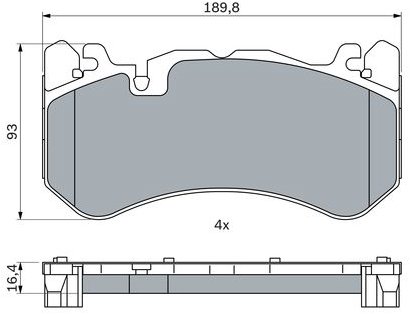 BOSCH Brzdové doštičky 0 986 424 861