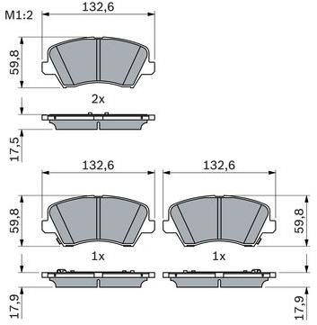 BOSCH Brzdové doštičky 0 986 424 863