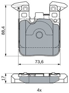 BOSCH Brzdové doštičky 0 986 494 948