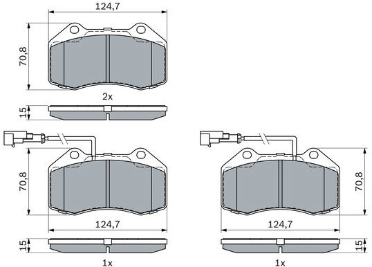 BOSCH Súprava brzdových doštičiek 0 986 494 903