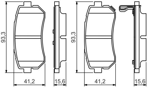 BOSCH Sada brzdových doštičiek 0 986 495 354