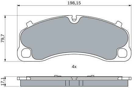 BOSCH Súprava brzdových doštičiek 0 986 424 925